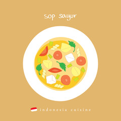 Vegetable soup indonesia asia food