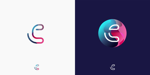 Letter C in futuristic, sophisticated and techy style. A simple but eye-catching logo, that is very suitable for technology companies such as cryptocurrencies, internet, computers, AI