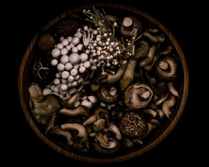 bowl of mushrooms 