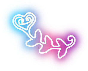 Collection of arrow neon