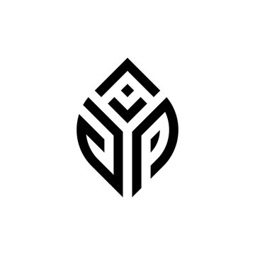Initial Letter AGP Abstract Leaf Logo Design Symbol