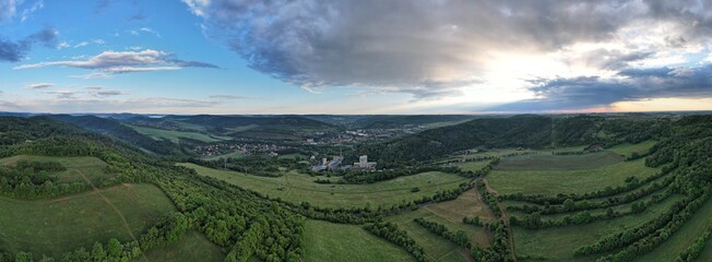 Lodenice town panorama landscape view