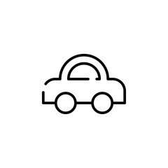Car, Automobile, Transportation Dotted Line Icon Vector Illustration Logo Template. Suitable For Many Purposes.
