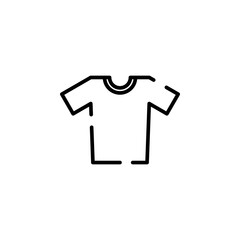 Shirt, Fashion, Polo, Clothes Dotted Line Icon Vector Illustration Logo Template. Suitable For Many Purposes.