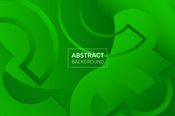Abstract Green Gradient Shapes Background Effect Design