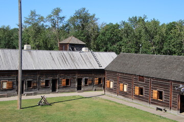 Obraz premium old house, Fort Edmonton Park, Edmonton, Alberta