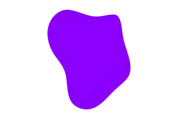 organic blobs of irregular shape. Simple blotch, inkblot. PNG illustration