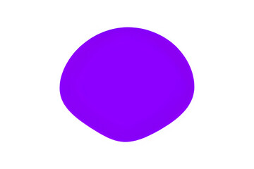 organic blobs of irregular shape. Simple blotch, inkblot. PNG illustration