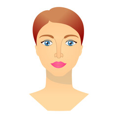 Girl's face, portrait of a girl