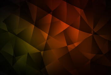 Fototapeta premium Dark Red vector polygon abstract layout.