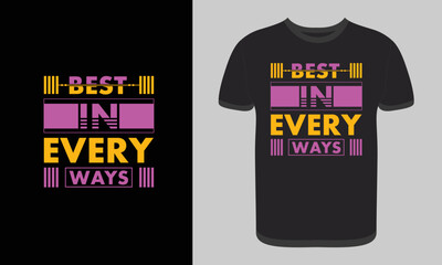 T-shirt Design, Motivational Quotes Typography T-shirt, Vector design template copy