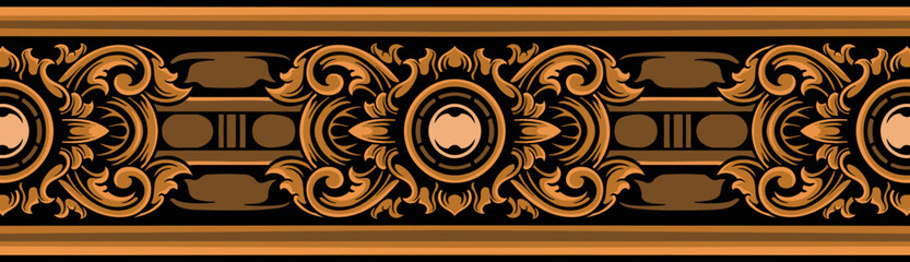 classic style ornament vector design for elements, editable colors