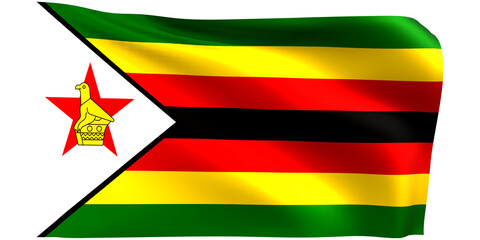 Flag of Mozambique 3d render.