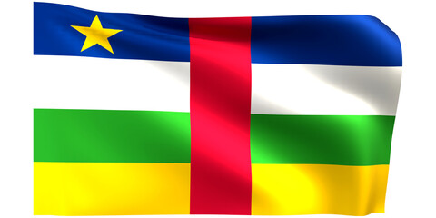 Flag of Central African Republic.