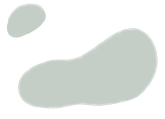 Boho freeform pebble background shape and line abstract organic hand drawn illustration