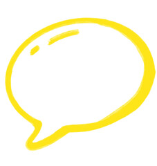 Yellow frame box blob form cartoon illustration