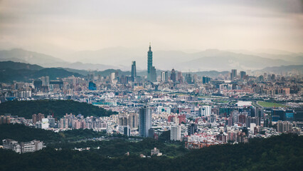 Obraz premium Taipei city skyline, Taiwan