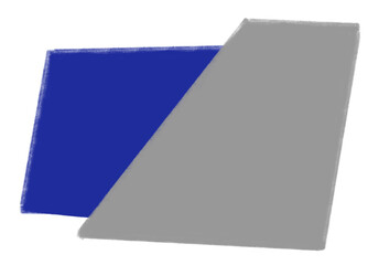 Blue grey black Geometric rectangle minimal style element hand drawn illustration