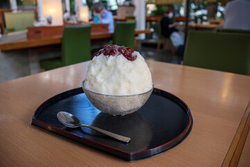 ミルク金時のかき氷