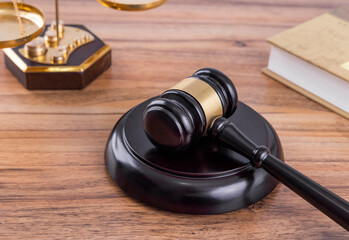 scales of justice and gavel