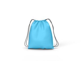 Blue bag isolated on transparent background