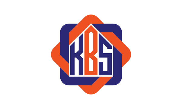 KBS three letter real estate logo with home icon logo design vector template | construction logo | housing logo | engineering logo | initial letter logo | minimalist logo | property logo |