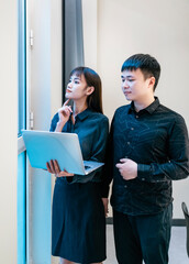 Team business people working in an office