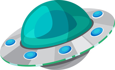Fototapeta premium Set space icons. Set of colorful cartoon space elements. Aliens, planets, asteroids, spaceships. Universe vector illustration.