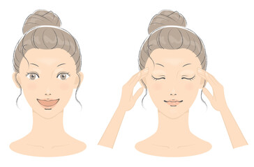 若い女性の美容イメージ カラー4