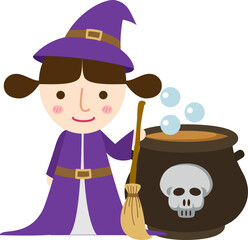 halloween witch girl