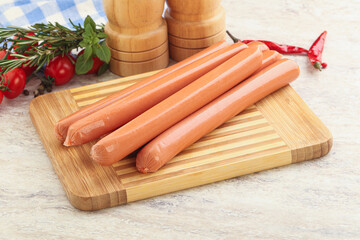 Boiled Pork sausages for brakfast