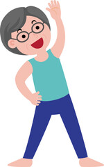 old man exercise