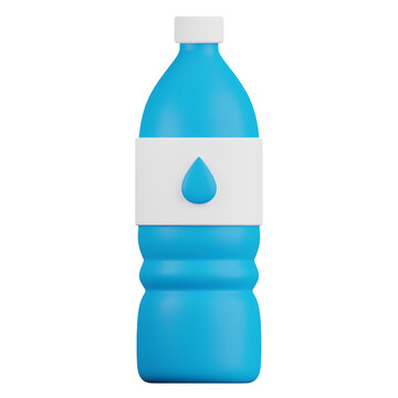 Water Bottle 3d Render Icon