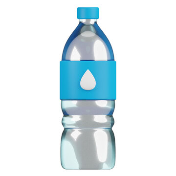 water bottle 3d render icon