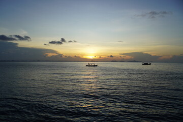 sunset over the sea