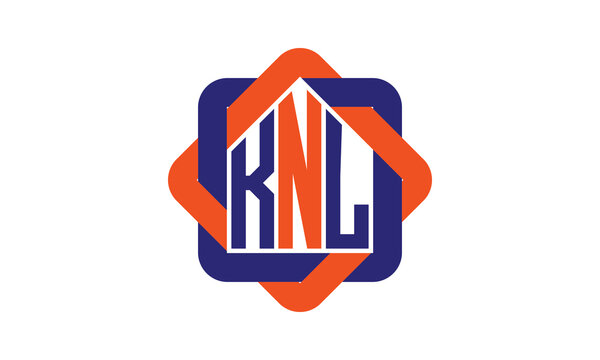 KNL three letter real estate logo with home icon logo design vector template | construction logo | housing logo | engineering logo | initial letter logo | minimalist logo | property logo |