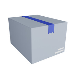 delivery parcel 3d render icon