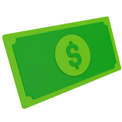 pay cash 3d render icon