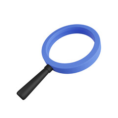 search 3d render icon