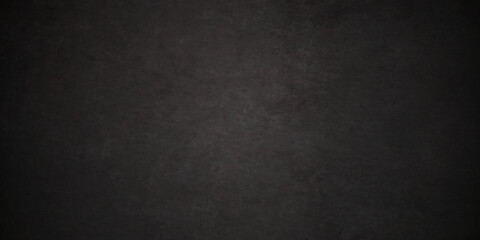 Dark Black stone cracked grunge concrete backdrop texture background anthracite panorama. Panorama dark grey black slate background or texture.	
