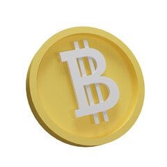 Bitcoin illustration 3d
