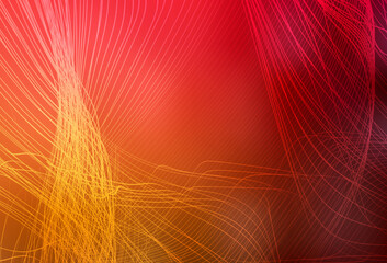 Dark Red, Yellow vector colorful blur background.