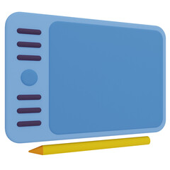 Obraz premium graphic tablet 3d render icon