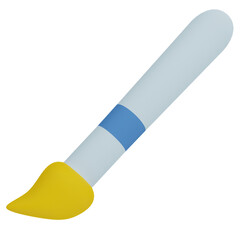 paint brush 3d render icon
