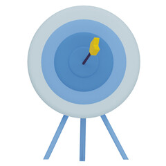 dart board 3d render icon