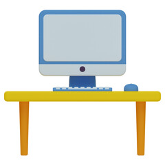 workspace 3d render icon