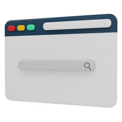 browser 3d render icon