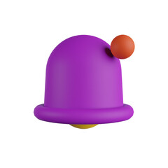 Fototapeta premium notification bell 3d render icon