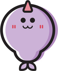 Cute Monster Seal cartoon character