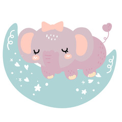 elephant sleeping on the moon